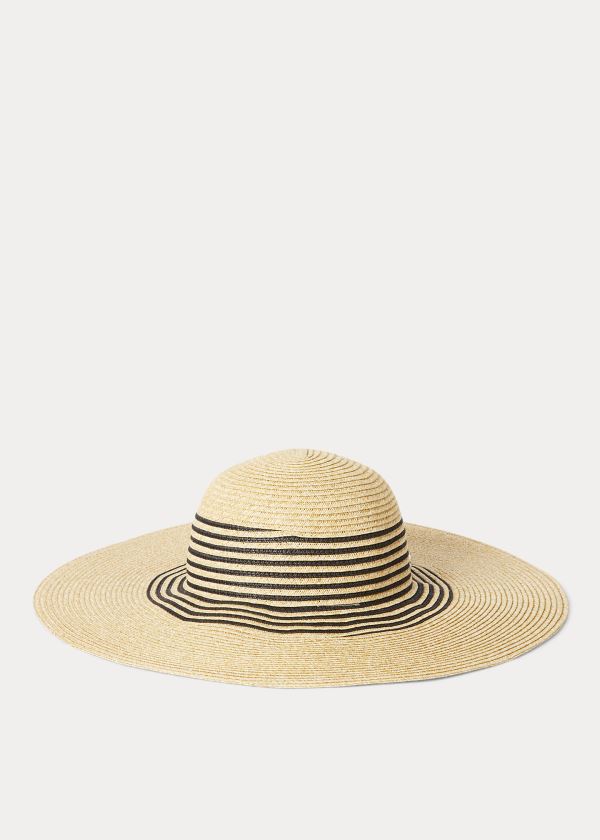 Ralph Lauren Striped Paper Sun Hat Dame Danmark (IHYWD7093)